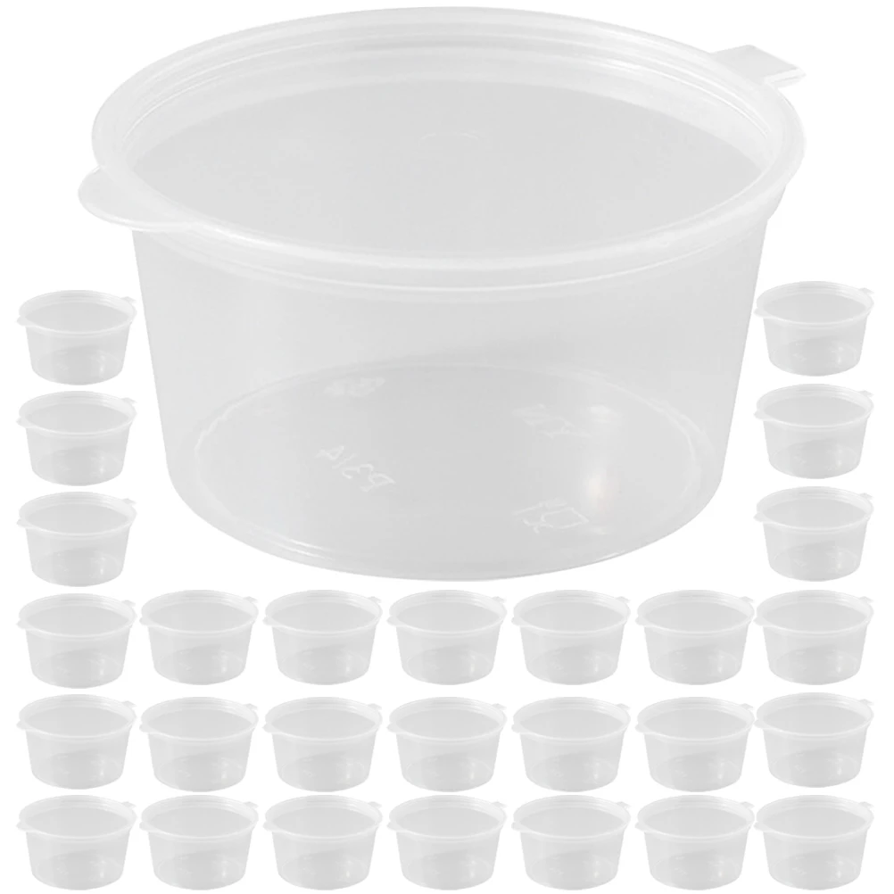 

100pcs Condiment Boxes Premium Pp Sauce Containers For Takeaway Dipping Sauces Salad Fruit Snacks French Fries Hamburgers