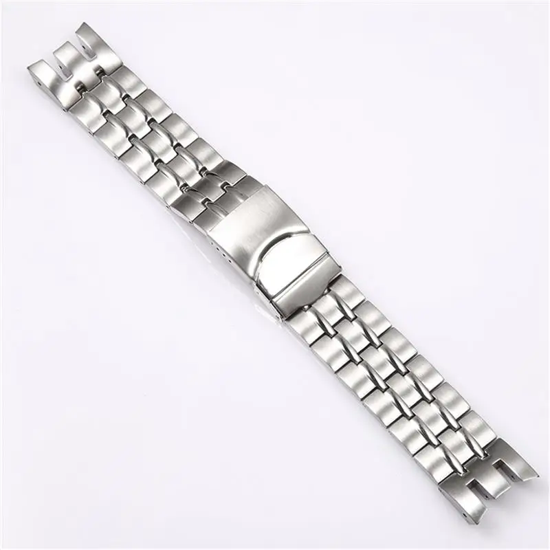 TINTAG Classical 22mm Stainless Steel Watchband For YRS403 412 402G Soild Men Watch Strap Wrist Bracelet Folding Clasp