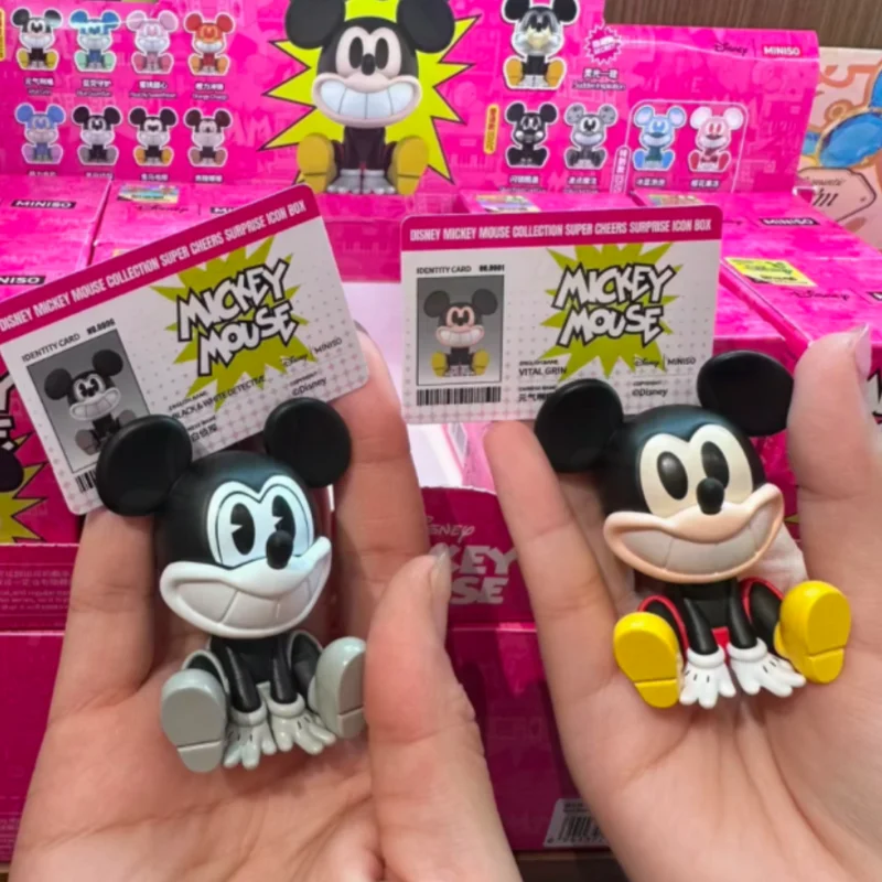 Originele Disney Mickey Mini Figuren Blind Box Lachende Attractie Serie Trendy Anime Leuk Speelgoed Perifere Ornament Verjaardagscadeaus