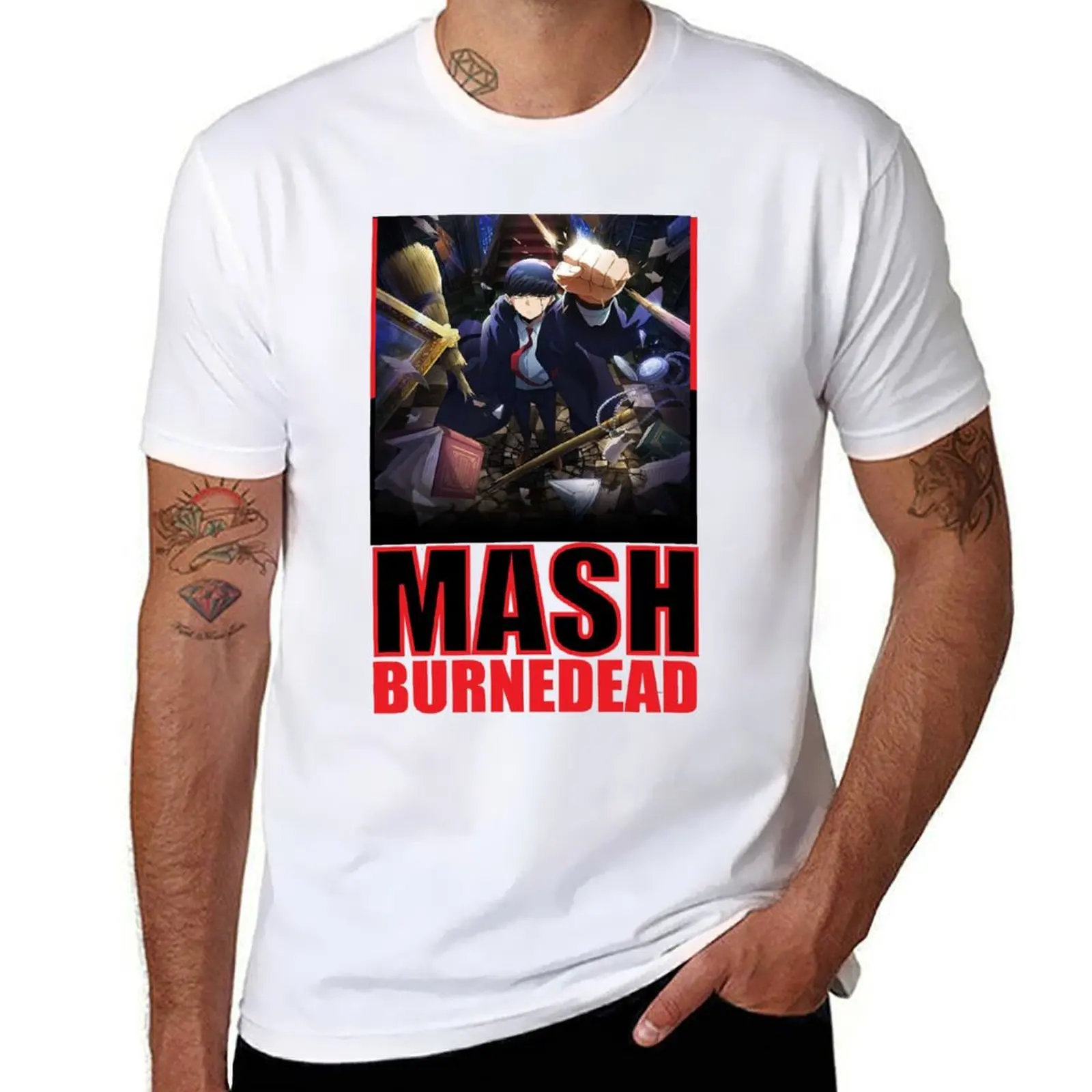

Mashle - Mash Burnedead T-Shirt anime tshirt cotton t shirts high quality T-Shirt