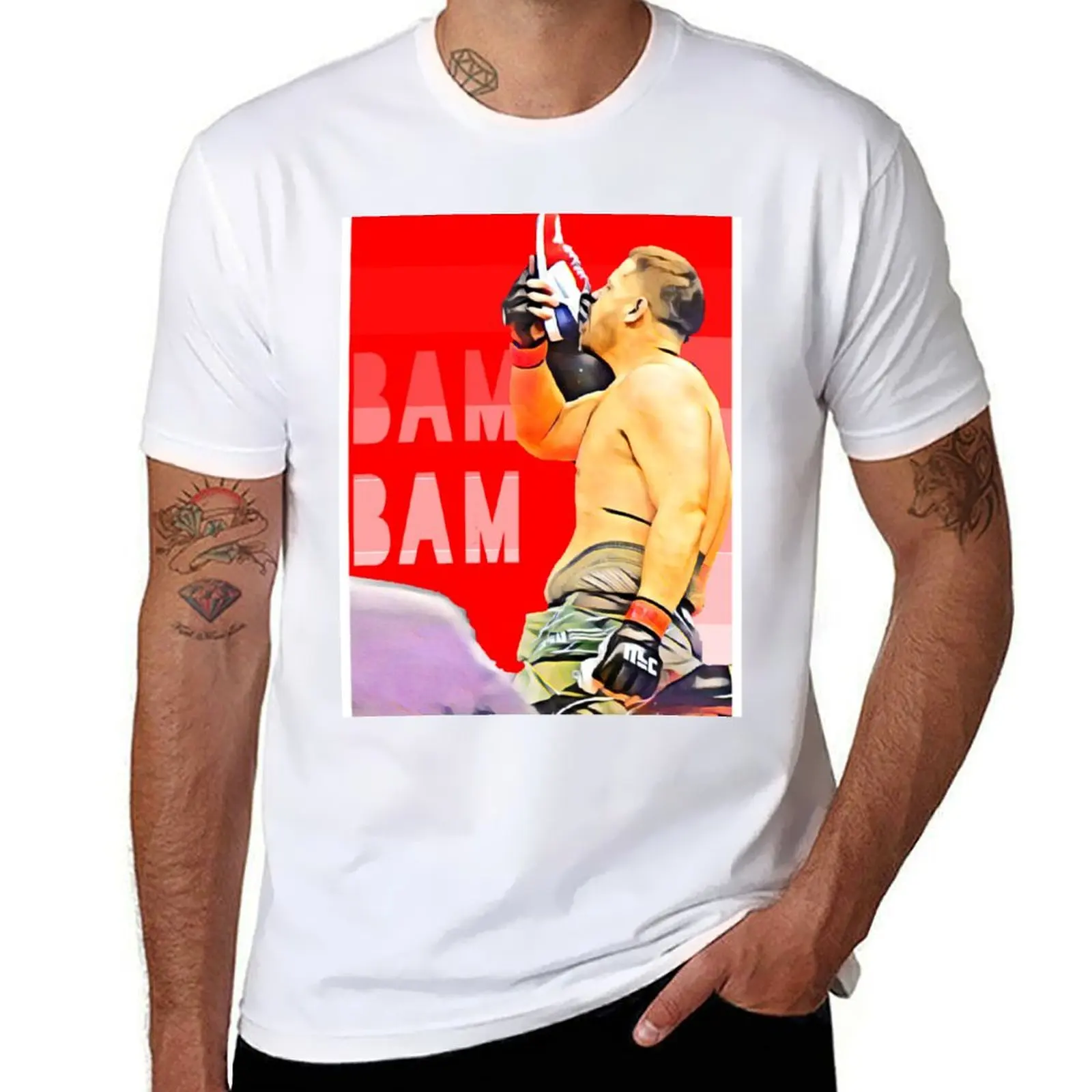 

Bam Bam : Tai Tuivasa T-Shirt Casual Lightweight Short Sleeve Top