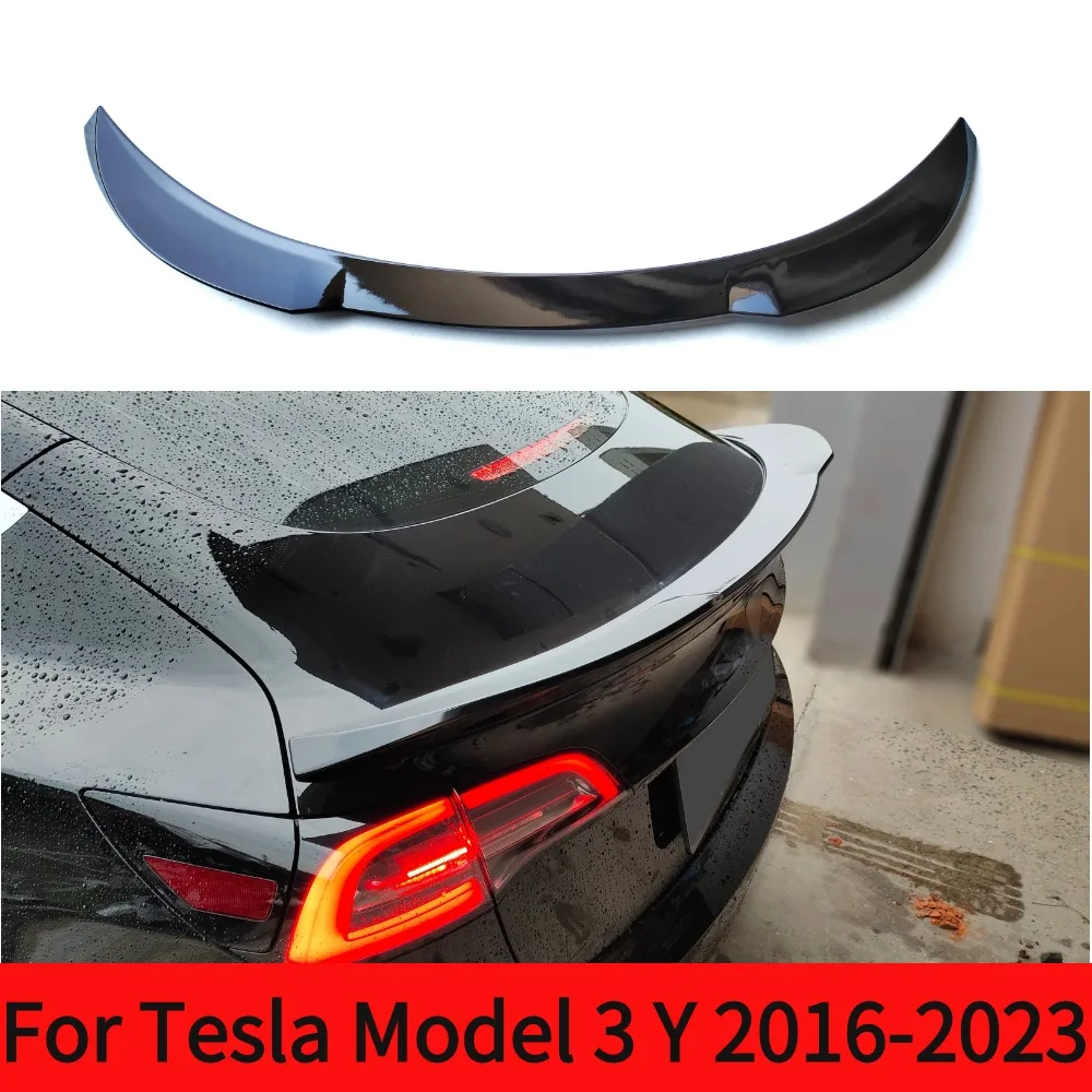 For Tesla Model 3 Y 2016-2023 Rear Trunk Spoiler Wing Tail Original Factory High-performance Styling Air Dam Tuning Accessories