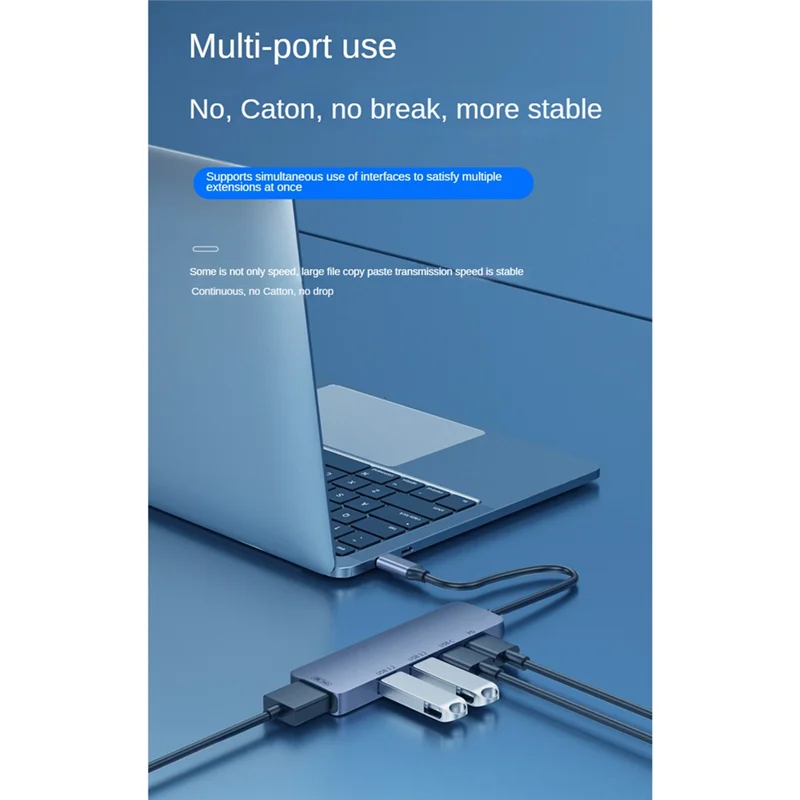 

New!!USB C Hub 10Gbps USB C Splitter PD 140W Charging USB 3.2 Hub Type C Docking Station For Laptop PC Phone Tablet