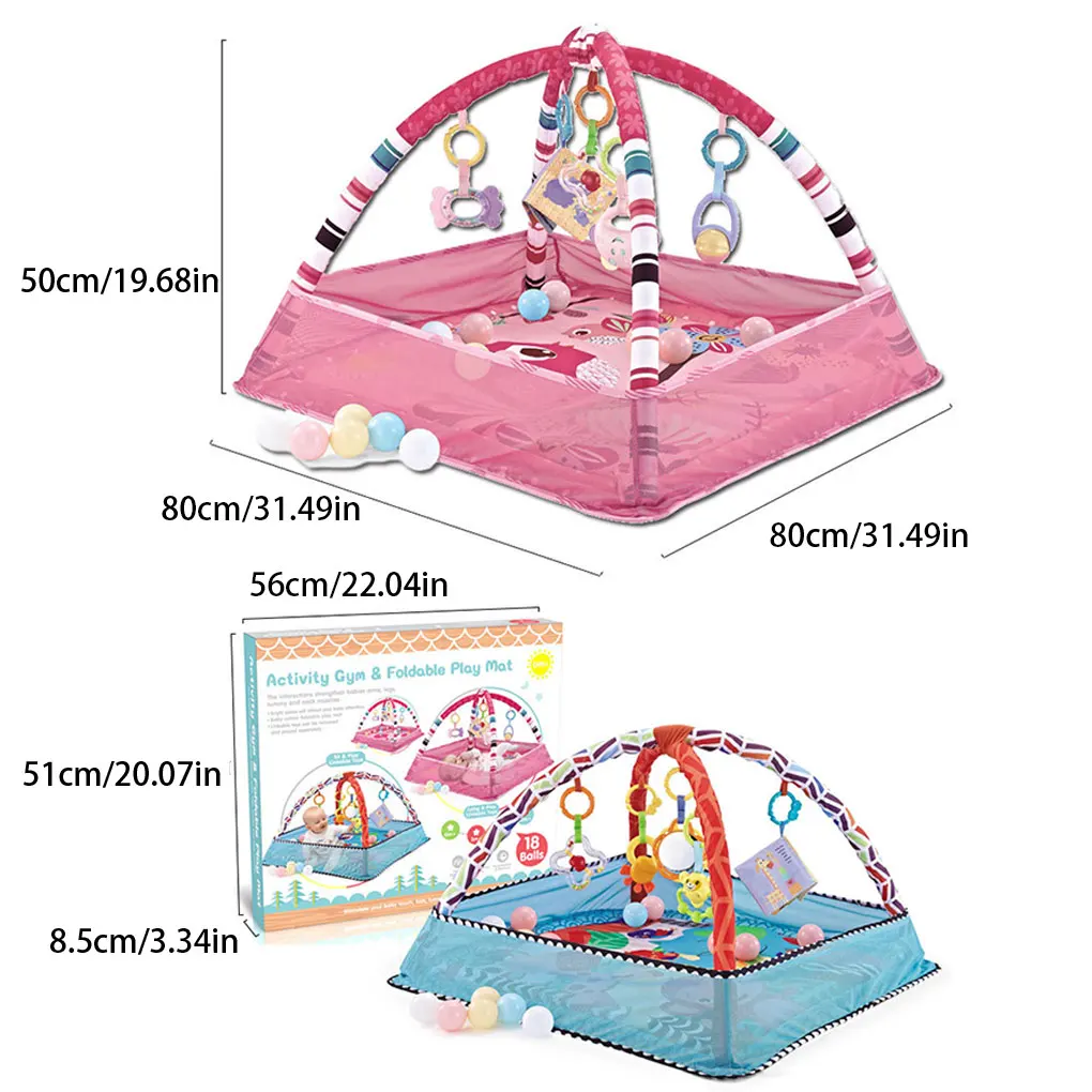 Baby Fitness Frame Kruipende Speelkleed Multifunctionele Hek Vloer Peuter Activiteit Gym Spel Activiteit Deken Verlichting Speelgoed