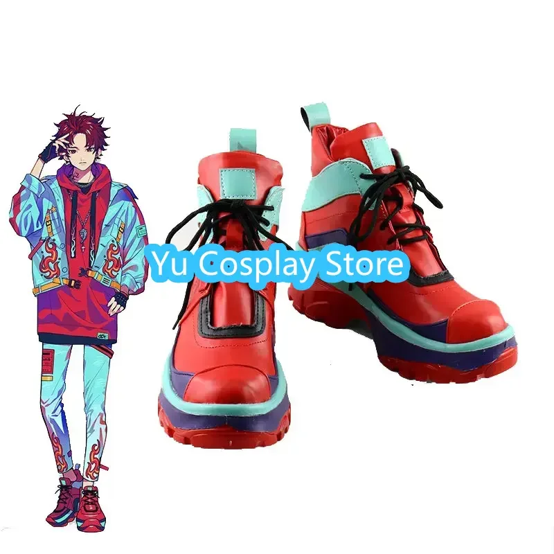 Sugasano Allen Cosplay Shoes Game Paradox Live Boots Halloween Carnival Cosplay Prop Custom Made