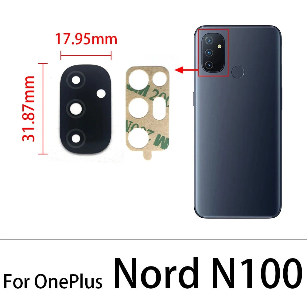 Camera Glass Lens Back Rear Camera Glass Lens with Glue Replacement For Oneplus 3 5 5T 6 6T 7 7T 8 8 Pro 8T 9 Pro Nord 100