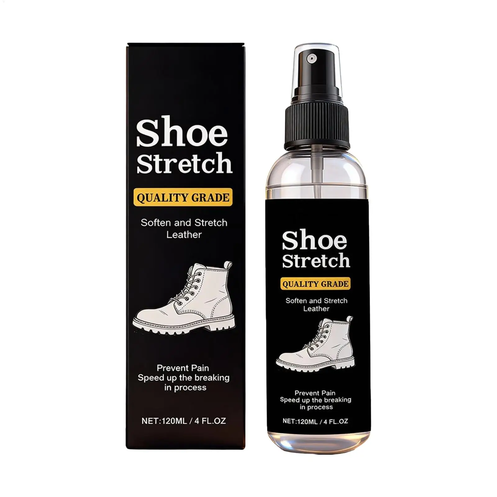 120ml Softening Stretching Liquid Shoe Stretcher Spray Professional Boot Stretcher Spray for Friends Adults Men Women Home