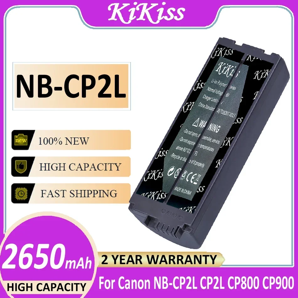 

Аккумулятор KiKiss NBCP2L 2650 мАч для фотопринтеров Canon NB-CP1L CP2L SELPHY CP1300 CP1200 CP100 CP900 CP910 CP800