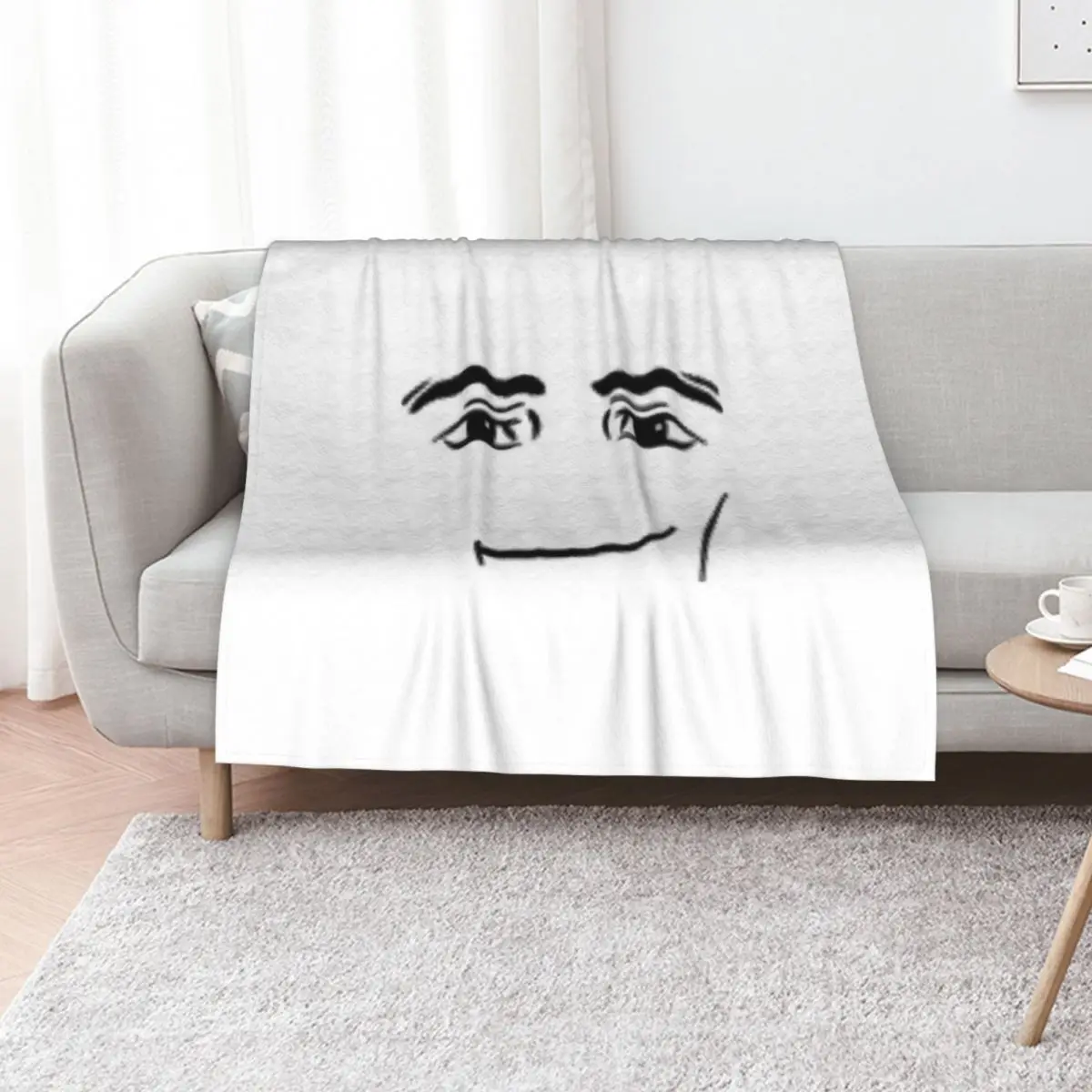 Man Face Throw Blanket Sofa Softest Sofas bed plaid Blankets