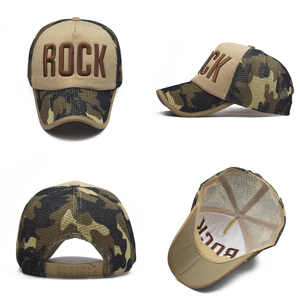 High Quality Linen Brown Baseball Caps For Men Summer Brand Face Cap Women Camouflage Hat Streetwear Trucker Hats Bone Masculino