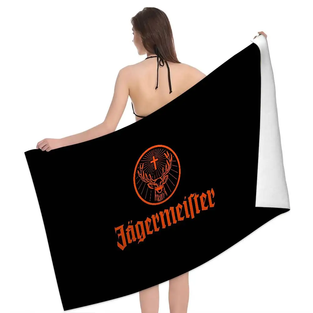 Jagermeisters Logo Bath Towel Microfiber Soft Water Absorbin