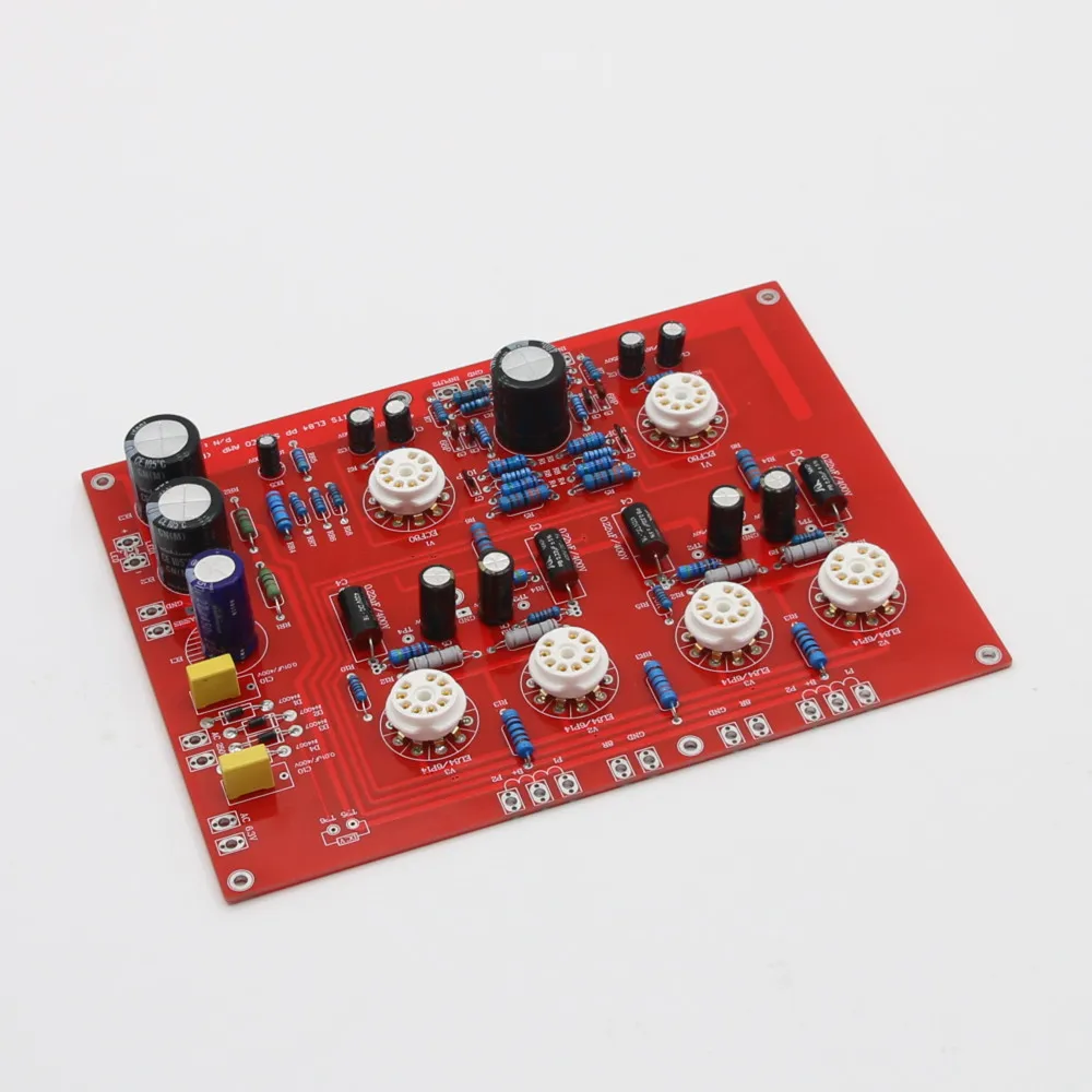 HiFi EL84+ECF80 Stereo Push-Pull Verstärker-Platine Klassisches Röhrenverstärker-Board-Kit – Detail 6