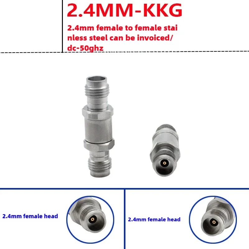 

Millimeter wave RF connector 2.4MM-KKG 2.4MM female to female DC-50G high frequency for direct network connection