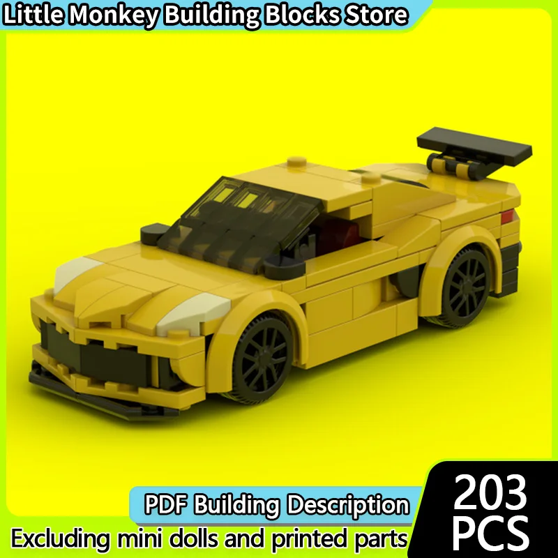 

Speed Racing Car Model MOC Building Bricks C8 Top Tier Sports Car Modular Technology Children Holiday Gifts Assemble Toys Suit