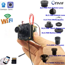 Camhipro4K 8mp Wifi Ip Camera Module IMX415 Starlight Sensor H.265 IR-Cut SD Card Slot CCTV Video Surveillance Pin hole