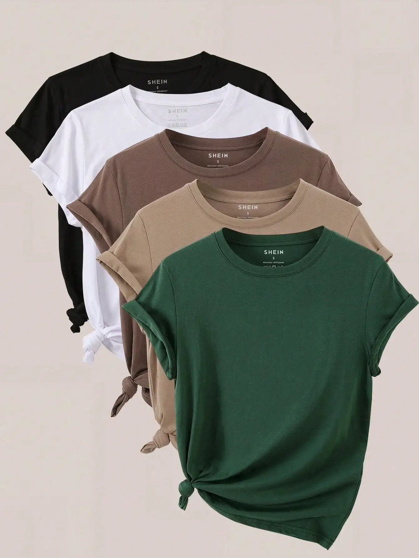 

Повседневная однотонная женская футболка с коротким рукавом