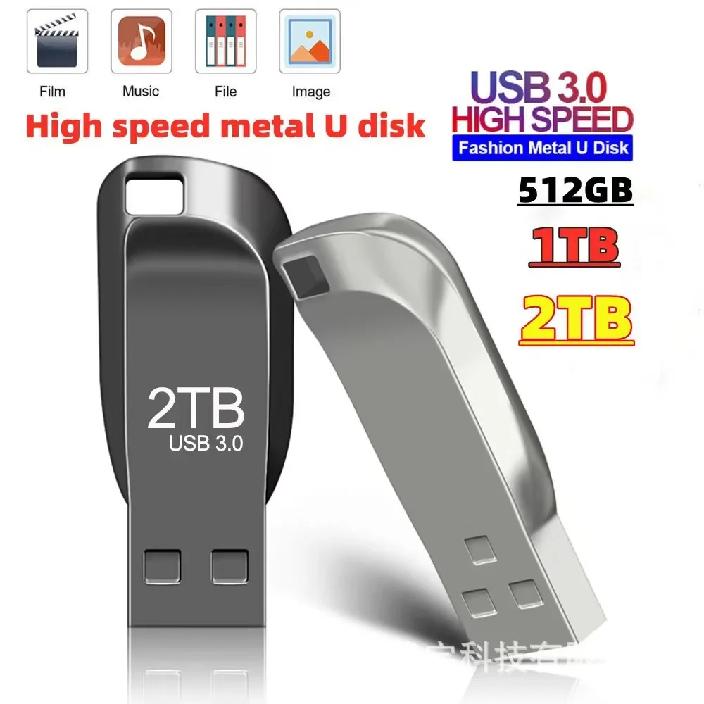 Unidad Flash Usb de Metal resistente al agua, dispositivo de almacenamiento de alta capacidad, 8g, 16g, 32g, 64g, 512gb, 2tb, 1tb