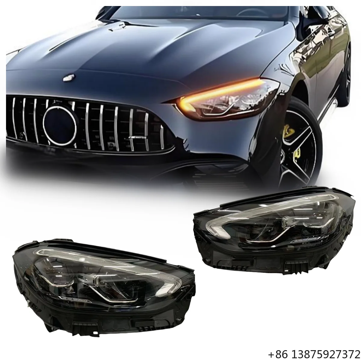 Latest Version High-end LED Headlights  for  C-Class W206 Factory Production Auto Parts Upgrade