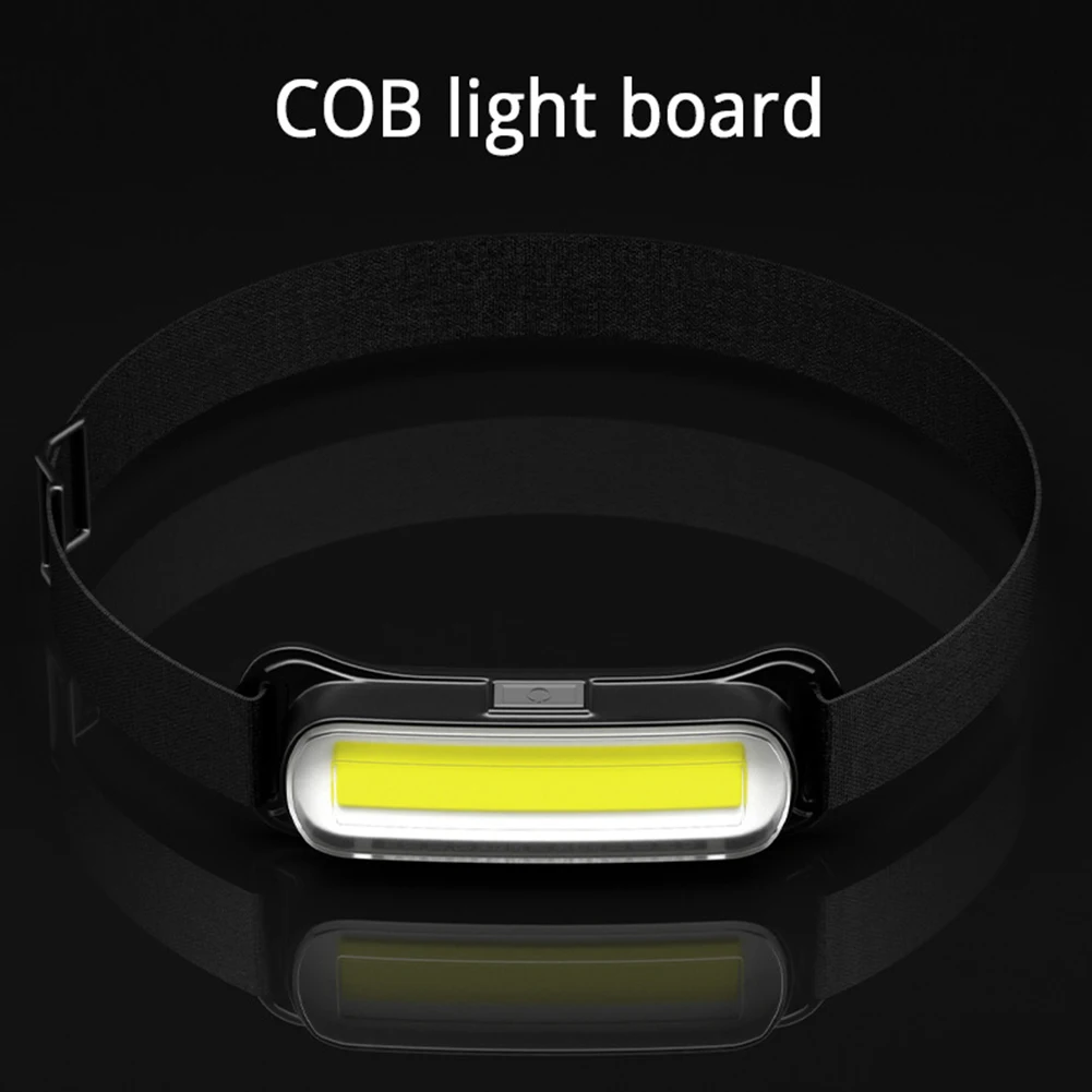 USB Rechargeable LED Headlamp 3 Modes Headlight Waterproof Head Lamp Adjustable Headband for Running Camping Emergency Outdoors
