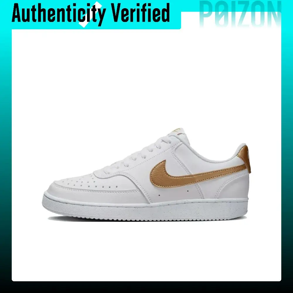 Nike Court Vision Low Synthetic Leather Low top Skateboard Shoes Women's White DH3158-105