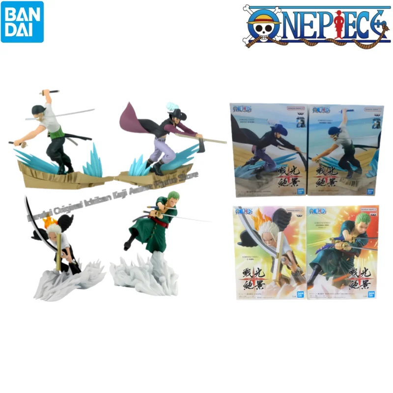 

In Stock Bandai Original Box Garage Kit One Piece Dracule Mihawk Roronoa Zoro Anime Characters Collectible Action Figure Statue