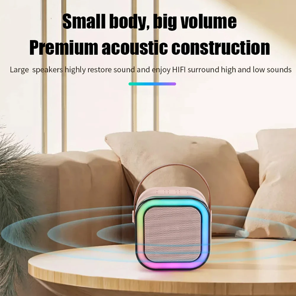 Microfoni e altoparlanti integrati professionali wireless Bluetooth per microfono KTV Mike audio portatile per bambini