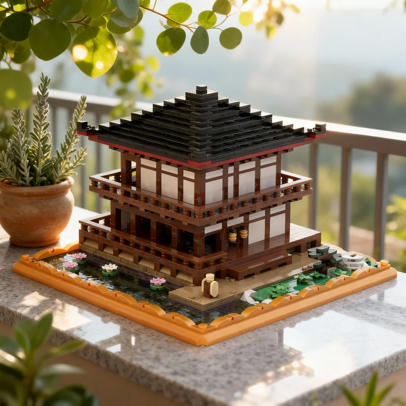 2689 stks MOC Zen Tempel Architectuur Model Bouwstenen Speelgoed Kerstcadeaus DIY Creatief Monteren Onderwijs Kinderen Idee Baksteen
