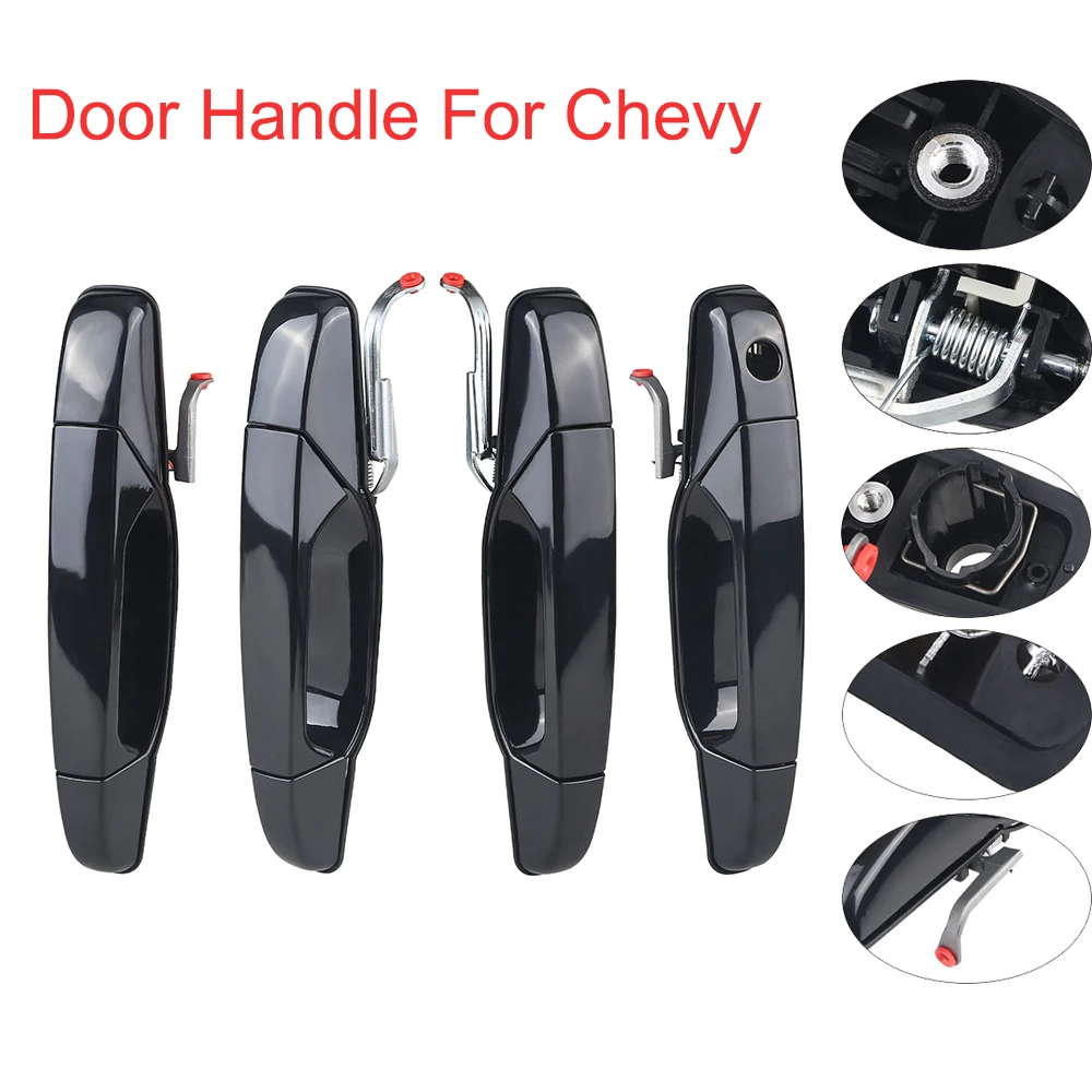 

4Pcs Exterior Door Handle 20828237 20954796 for Chevy Tahoe Silverado Suburban Yukon Sierra Cadillac Escalade Car Accessories