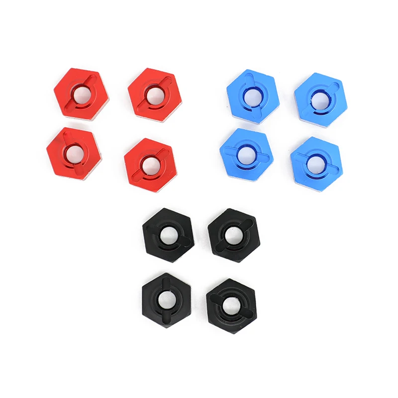 4pcs Metal 14mm Wheel Hex Hub Adapter for 1/10 ARRMA 3S SENTON VORTEKS Typhon Big Rock Granite RC Car Upgrade Parts