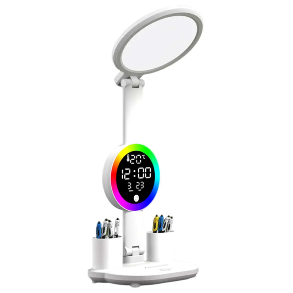 

3 Colors LED Table Lamp Touch Dimming Eye Protection Penholder Desk Lamp USB Energy-Efficient Tabletop Reading Lamp Children