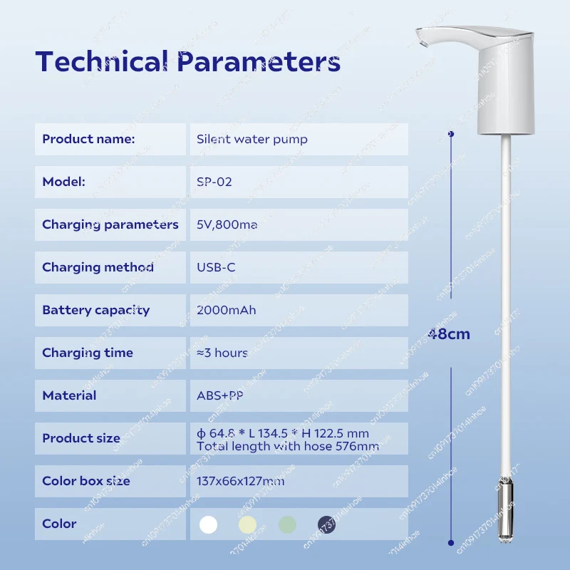 

Новый портативный электрический насос-диспенсер для воды объемом 5 галлонов, мини-помпа для бутылок с питьевой водой