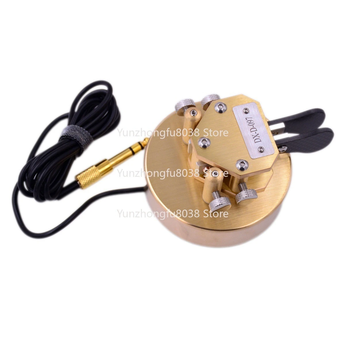 

Morse Code Keyer Single Double Lever Paddle Semi-automatic Heavy Pure Copper Base BRASS Telegraph CW Keys Customized Call Signs