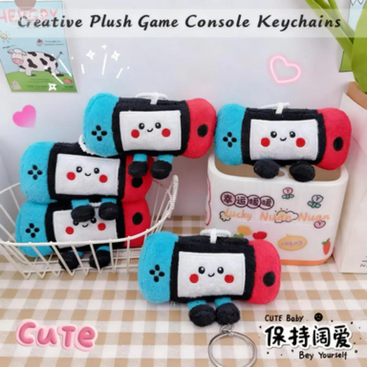 

Portable Game Console Plush Keychain Cute Bag Pendant Soft Stuffed Accessories For BIrthday Gift