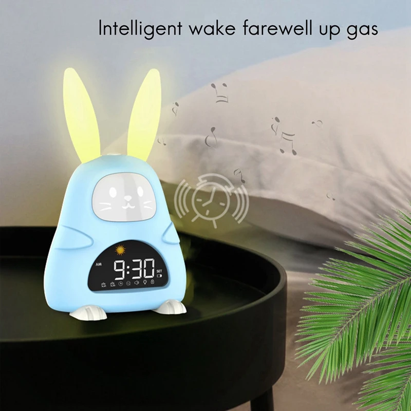 SEWS-Kids Alarm Clock,Children's Sleep Trainer With Night Light,Sleep Timer, Alarm Clock For Kids Girls Boys Bedroom