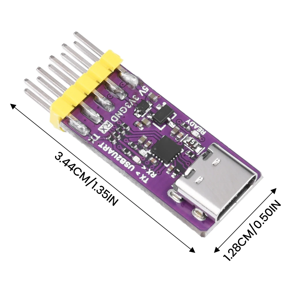 CH343 Module USB to TTL/UART USB to High-speed Asynchronous Serial Port Microcontroller Downloader Module TYPE-C USB Interface