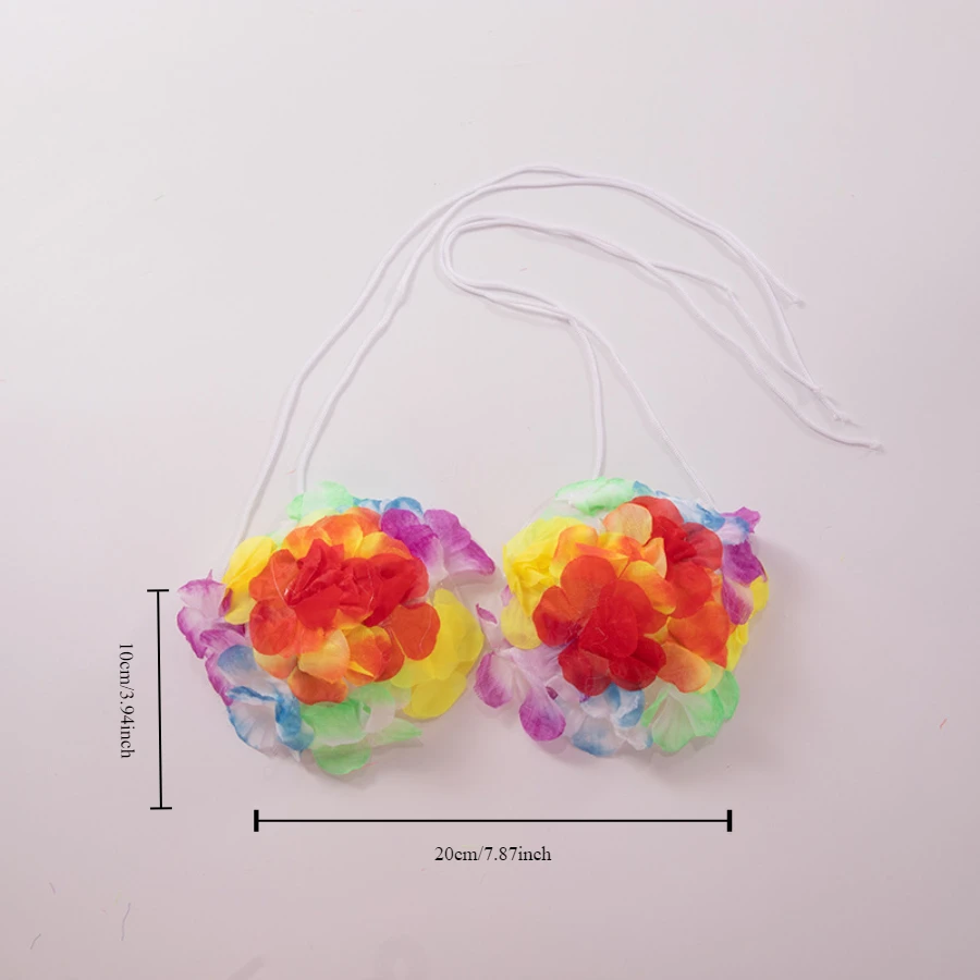 sandbeachHawaiian bra prop Bra floral corse