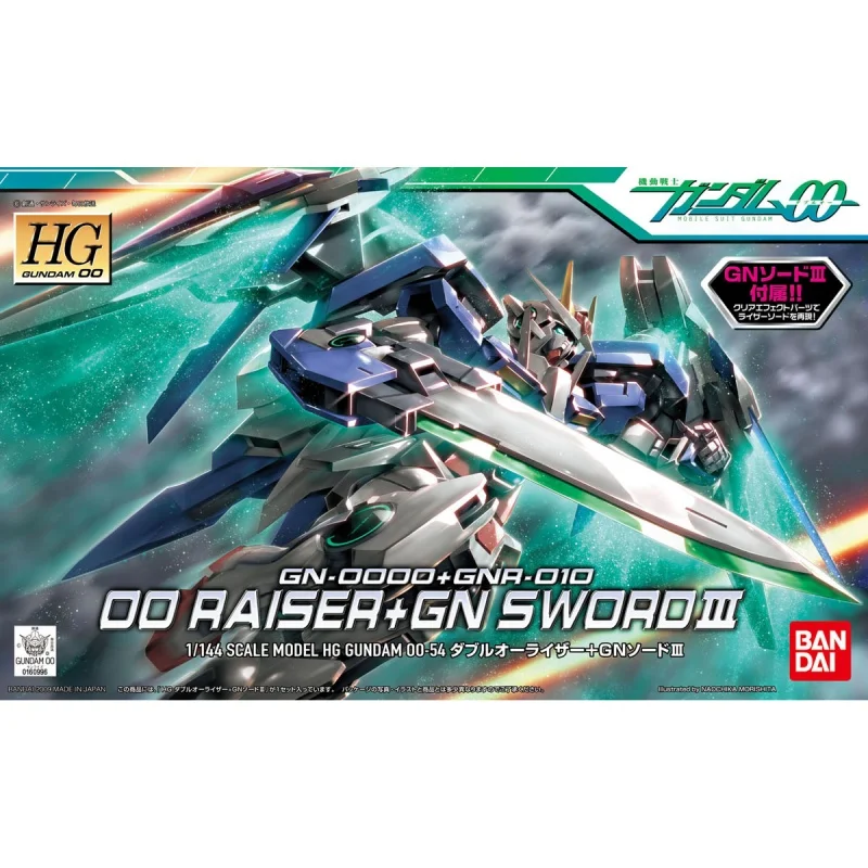 

В наличии: Оригинальная модель Bandai HG 1/144 Gundam RG 00 Raiser, новая, в коробке, фигурка аниме-персонажа, игрушка-модель