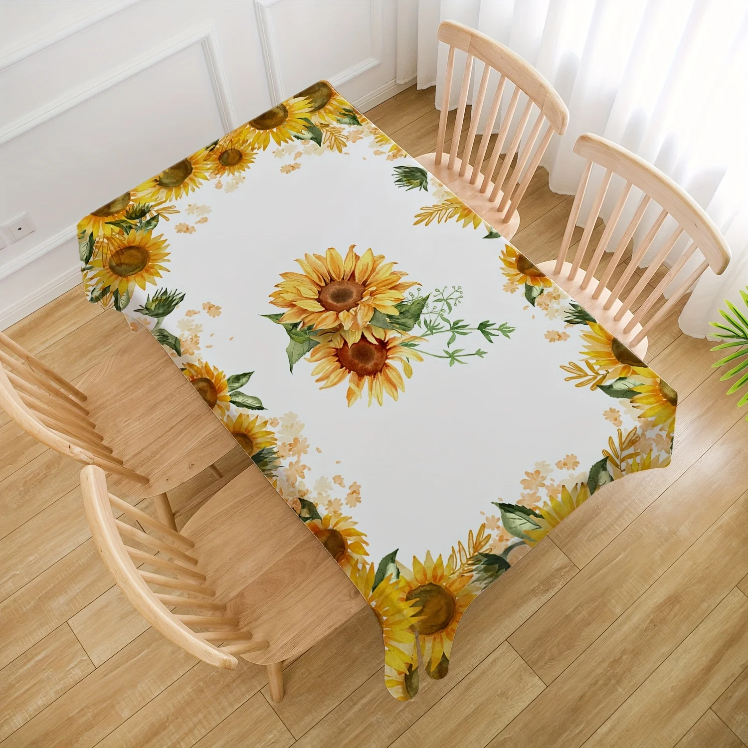 Toalha de mesa retangular com  - Yellow Desk Setup avaliação e preço