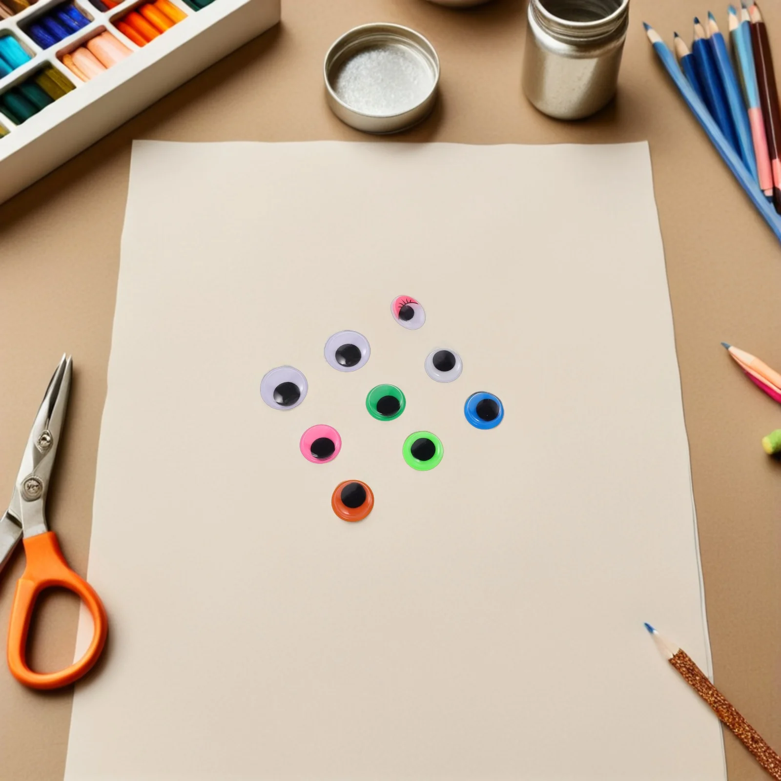 

1680 pcs Googly Self Adhesive Multi Size Colorful Wiggle For Crafts Art Projects School Diy Sticky Handmade Plastic For Crafts