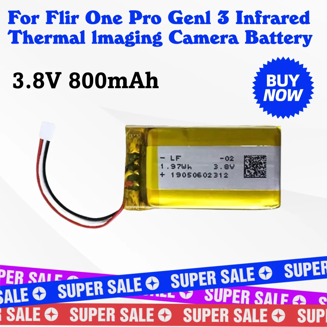 

New OnePro Replacement Battery for Flir One Pro Gen1 3 Infrared Thermal Imaging Camera Battery 3.8V 800mAh
