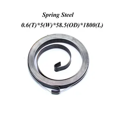 FUMAO Cheap flat wire spiral spring constant force spiral springs with low price supplier 0.6X8X40X1000mm