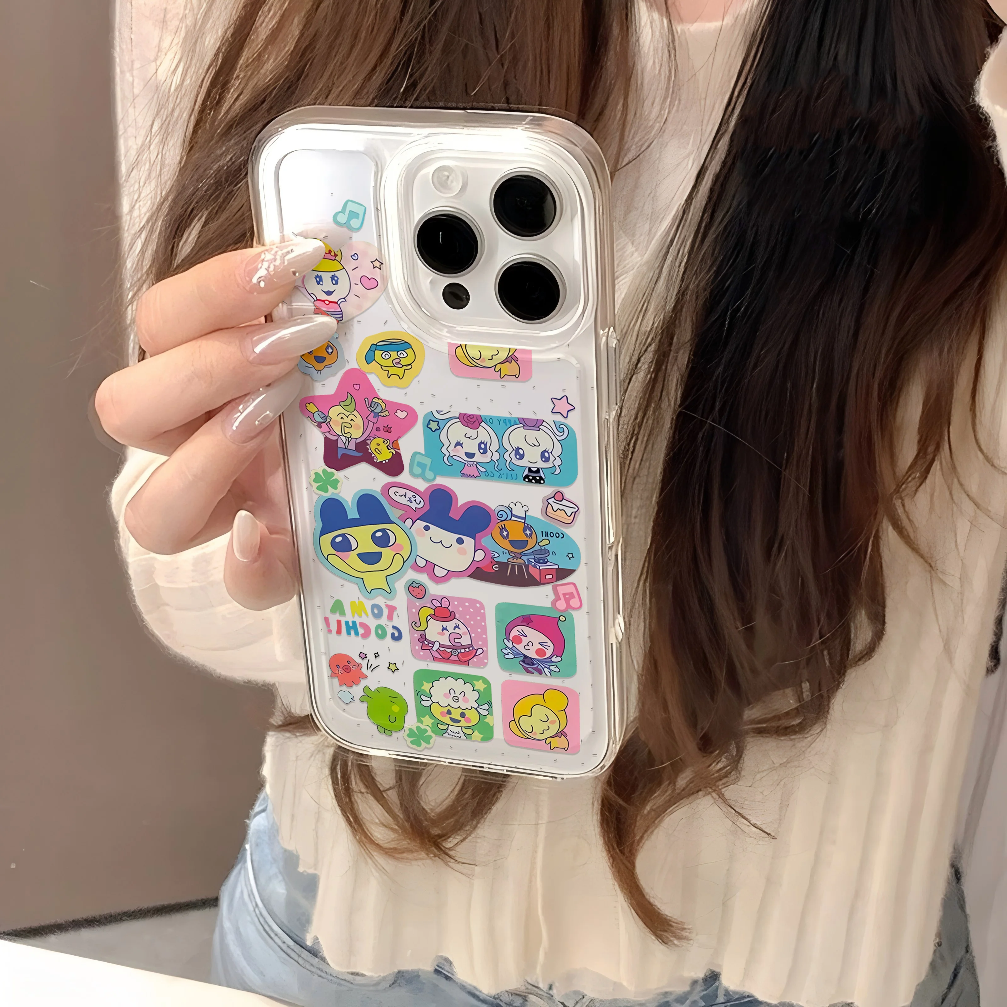 Cartoon Role Tamagotchi Dog Etui na telefon Samsung Galaxy A55 A35 A25 A15 A05s A54 A24 A14 A06 A13 A53 A33 A23 4G 5G Back Cover