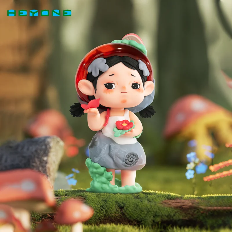 Novo original yancy outing jardim série caixa cega anine figura pvc modelo mesa decoração brinquedo caixa mistério presentes de aniversário da menina