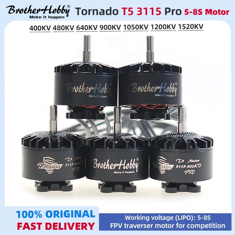 BrotherHobby 3115 Pro T5 Motor 400/640/900/1050/1200/1500KV 5-8S Long Range FPV Cinelifter
