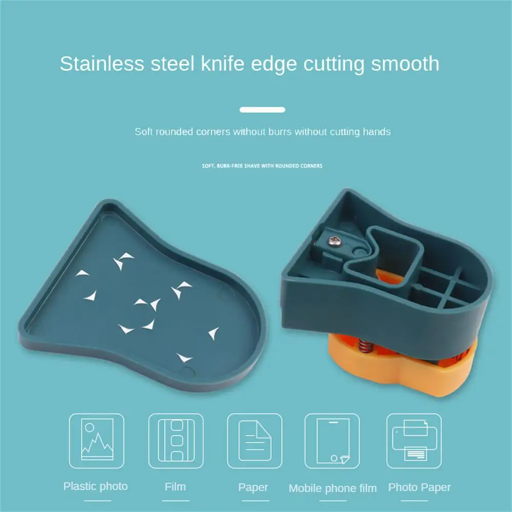 Widely Applicable Paper Cutter Smooth Cutting Fillet Rounded Paper Colorful Circle Cutter Office Binding Supplies Easy To Use