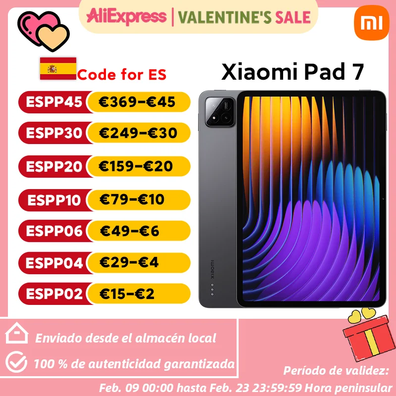 Xiaomi Pad 7 Version mondiale Mi tablette Snapdragon 7 + Gen 3 11.2 "3.2K 144Hz écran Adreno GPU 45W Turbo charge 8850mAh