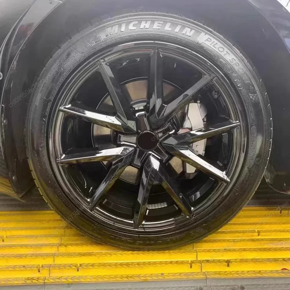 

4Pcs 18 Inch HubCap For Tesla Model 3 2017-2023 Performance Wheel Cap Full Rim Cover Parts Replacement Bodykits Tuning