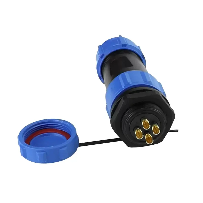 SP13 Rear Nut Type Waterproof Aviation Connectors  IP68 2/3/4/5/6/7/9 Pin Cable Connectors Male/Female Plug&Socket Panle mount