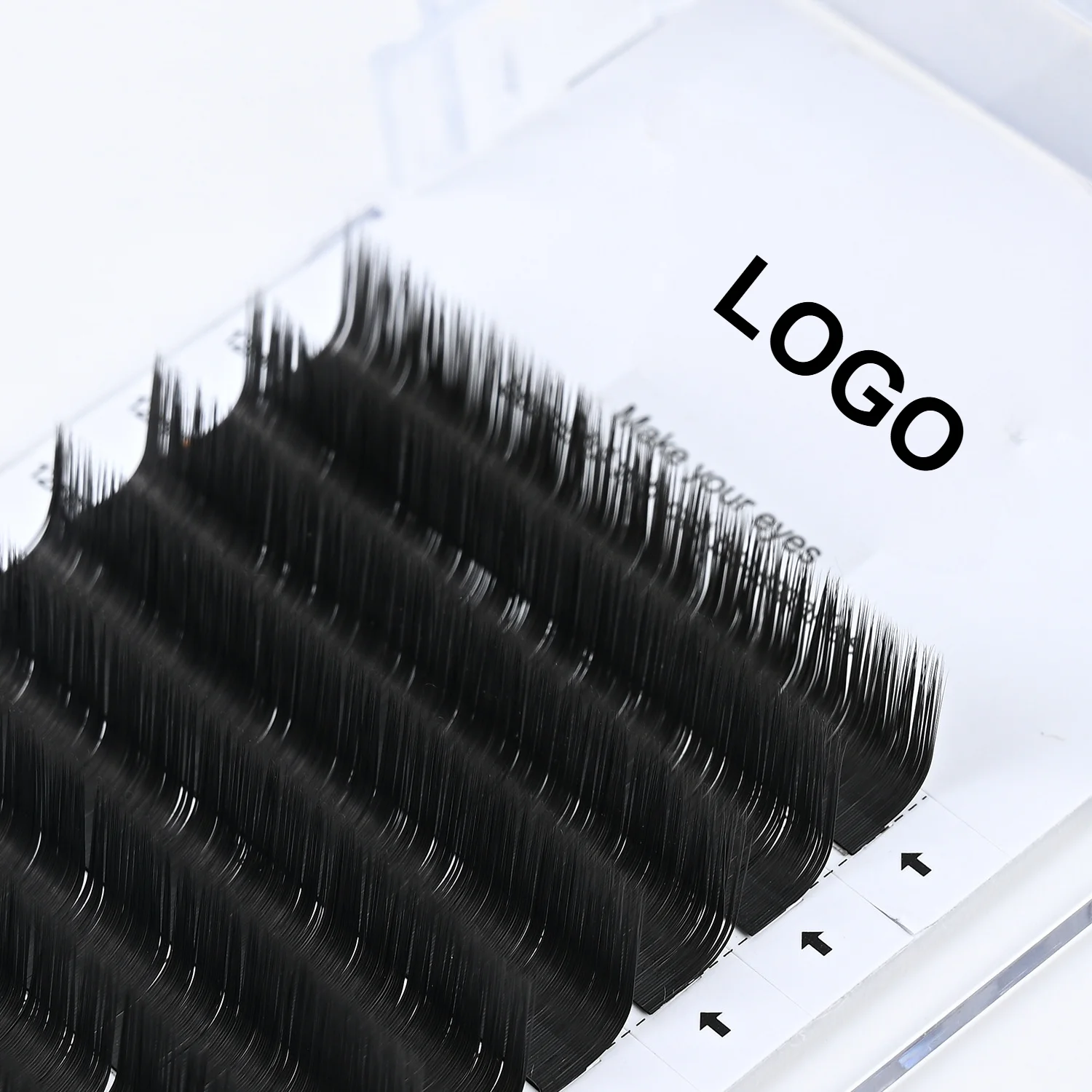 Mega Volume Lash - Przedłużane rzęsy 0.15 Flat LU Curl