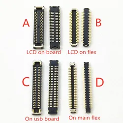 2-10pcs USB Charger LCD Display Screen Flex FPC Connector Plug For Xiaomi Mi 10T Lite Poco M4 Pro Redmi Note 11 11S 5G 40 50 Pin